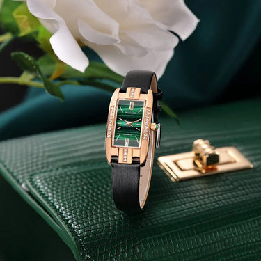 ROCOS Rectangle Luxury Simple Diamond Watch